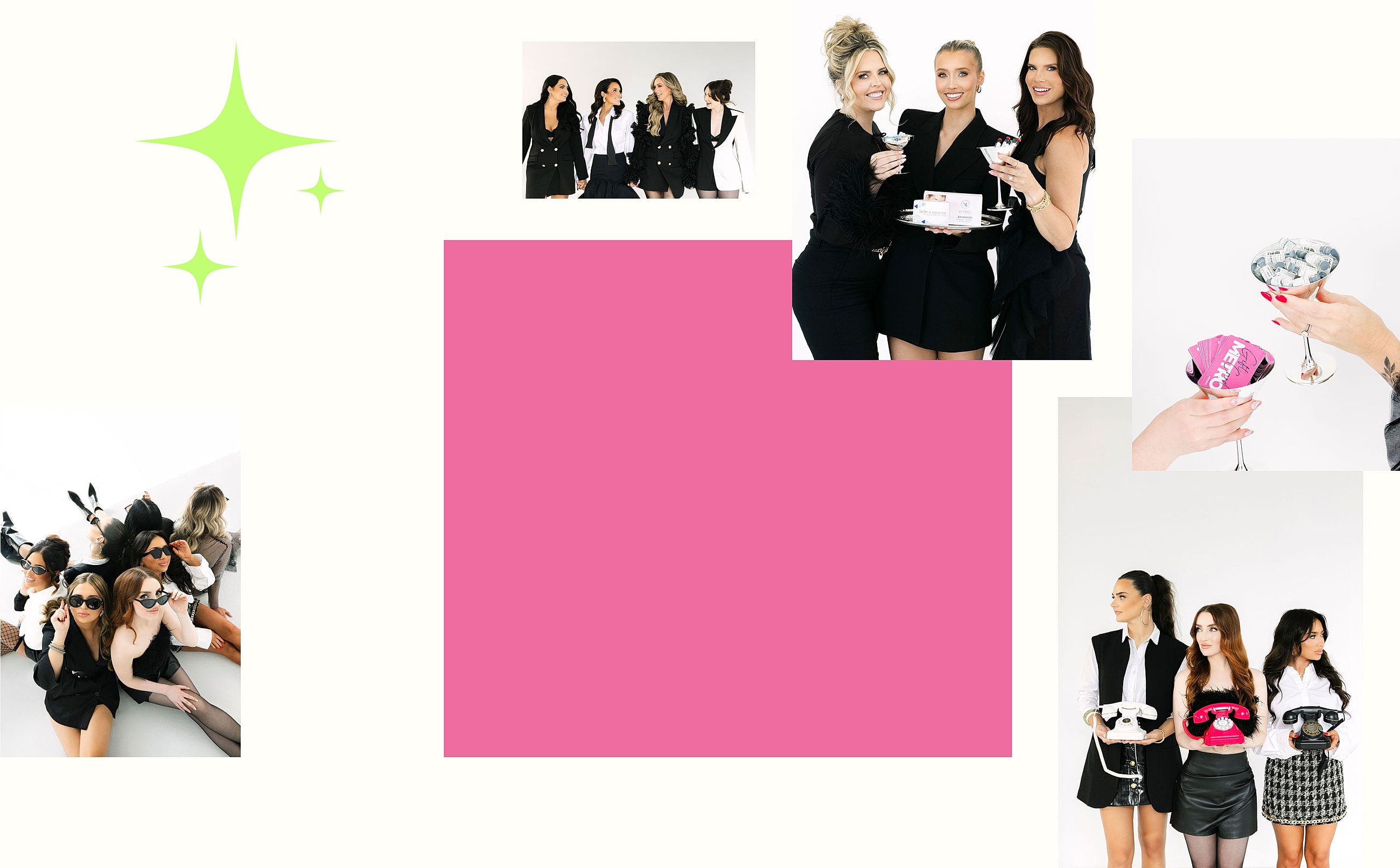 Beauty spa promotions and treatments in a modern setting.